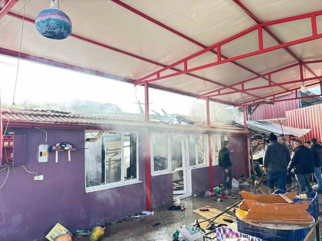 Bozdoğan&rsquo;da ev alevlere teslim oldu 4