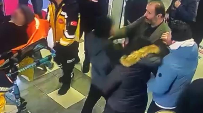 Hastane m&uuml;d&uuml;r yardımcısı ile sendika başkanı arasında "klima" kavgası kamerada