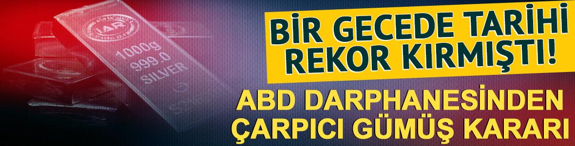 G&uuml;m&uuml;şte tarihi karar: ABD darphanesi satışları askıya aldı