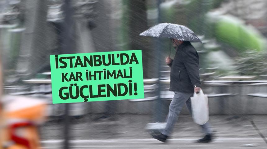 Kar yağışı s&uuml;rprizi! İstanbul&rsquo;da hava aniden değişecek: Net tahmin i&ccedil;in bu kez tarih verildi