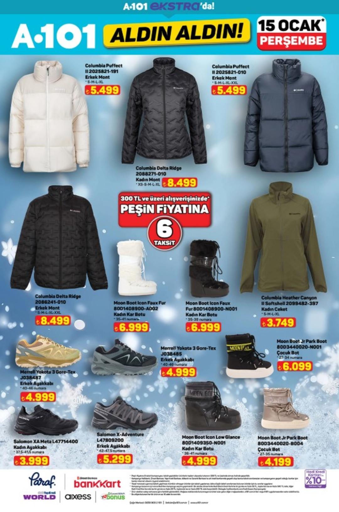 A101 e Columbia mont çeşitleri geliyor! 15 Ocak 2026 A101 katalog yayınlandı 19