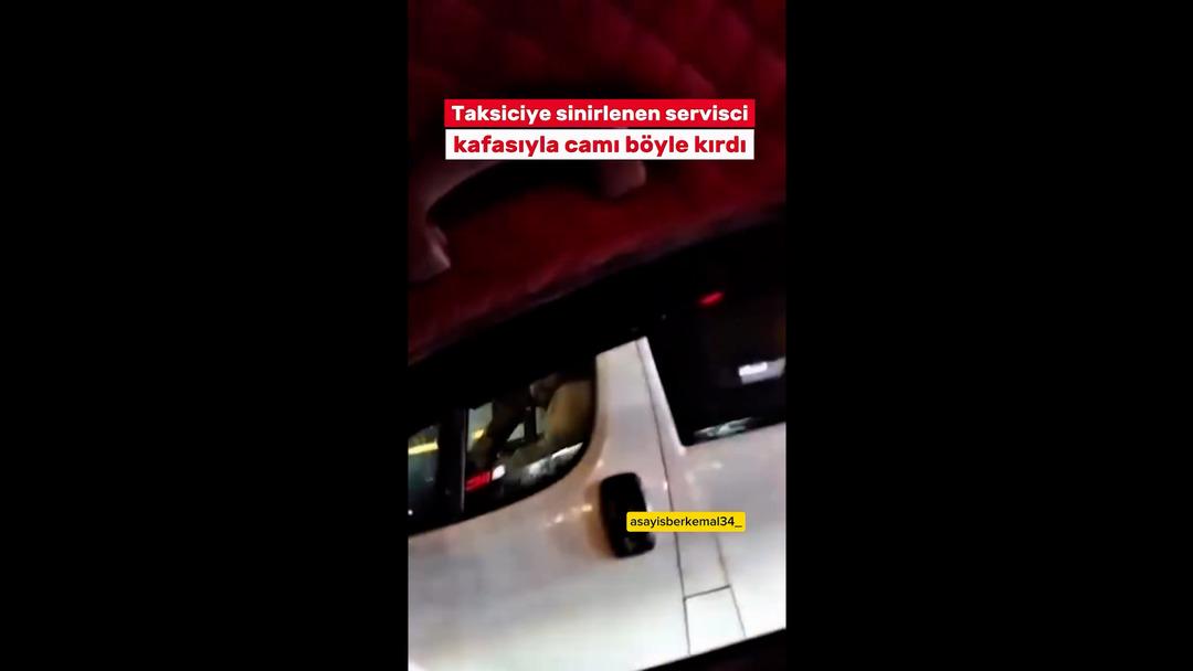 Yolunu kesti: Camı kafa atarak tuzla buz etti! Korkunç anlar kamerada 2