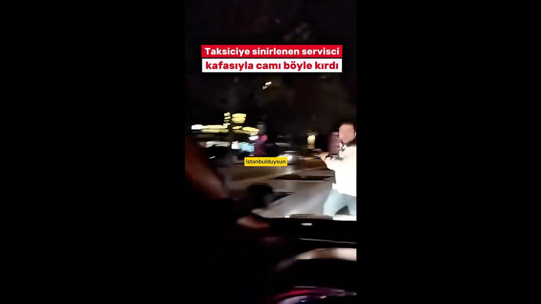 Yolunu kesti: Camı kafa atarak tuzla buz etti! Korkunç anlar kamerada 3