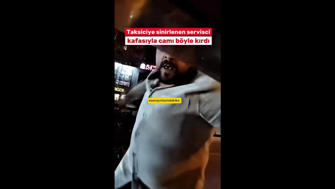 Yolunu kesti: Camı kafa atarak tuzla buz etti! Korkunç anlar kamerada 6