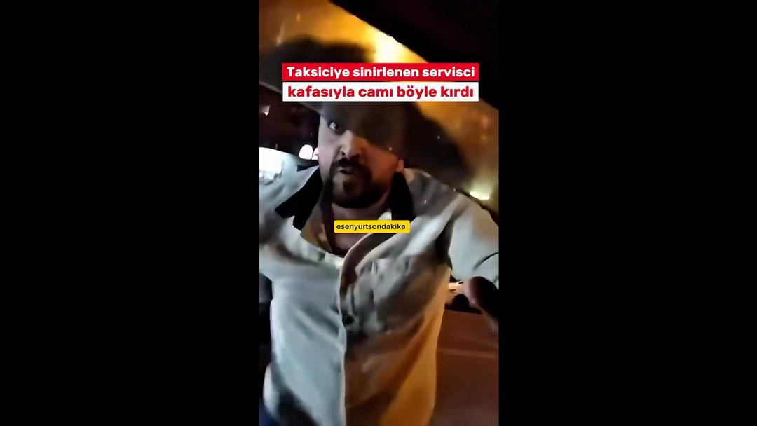 Yolunu kesti: Camı kafa atarak tuzla buz etti! Korkunç anlar kamerada 7