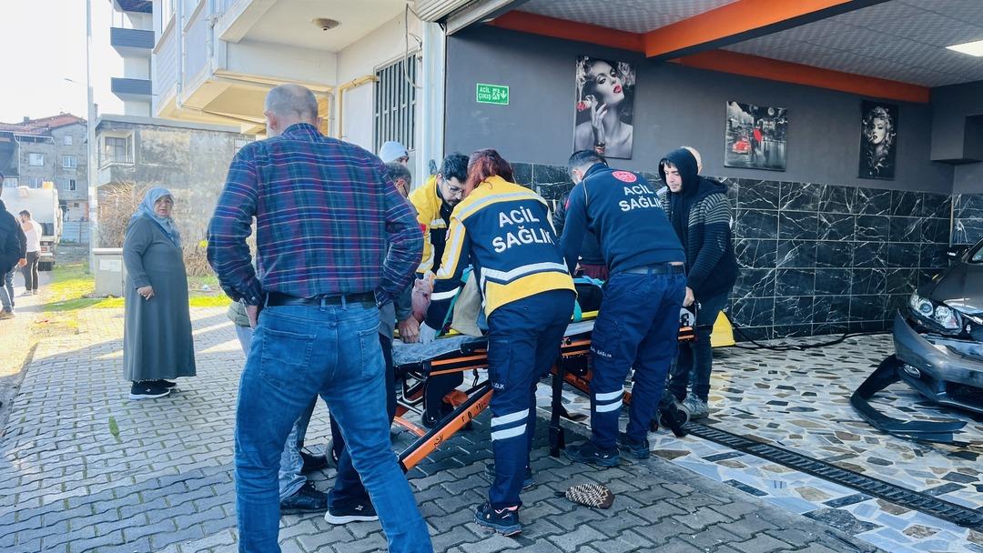 Metrelerce savrulup d&uuml;kkana d&uuml;şt&uuml;! O anlar kameralara yansıdı 2