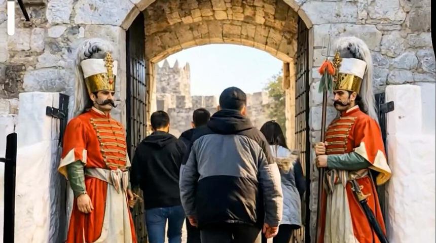 Antik eserler canlandı! 'M&uuml;zede Bir Gece' filmi gibi sahne