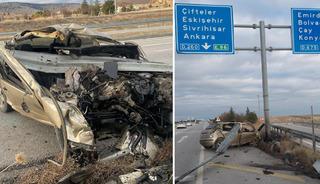 Hurdaya d&ouml;nen ara&ccedil;tan sağ &ccedil;ıktı