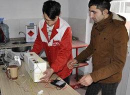 Amasya'da genç kasaptan elektrik üreten motor