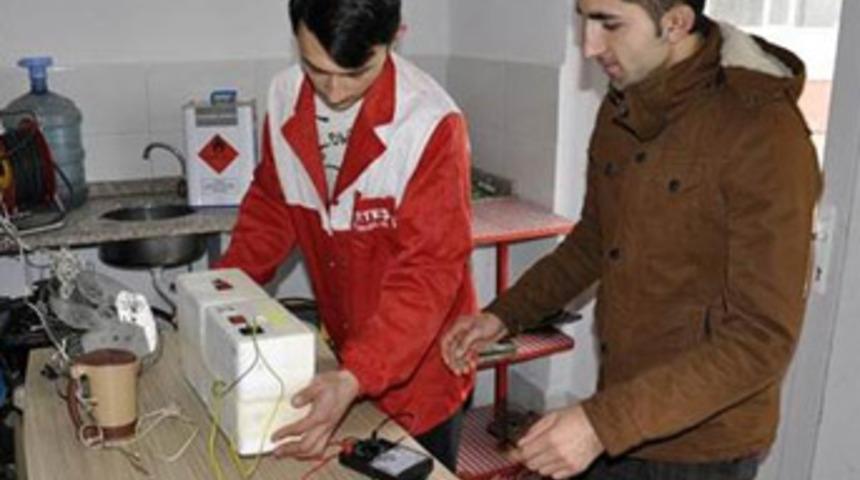 Amasya'da genç kasaptan elektrik üreten motor