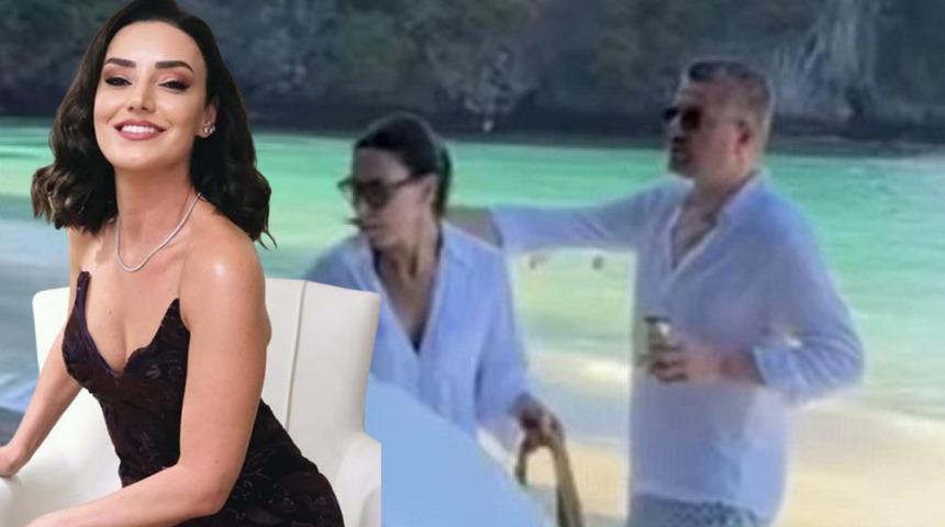 Phuket g&ouml;r&uuml;nt&uuml;leri g&uuml;ndem olmuştu! Sevcan Orhan Buca Belediye Başkanı G&ouml;rkem Duman'la aşkını kabul etti