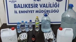 Erdek’te kaçak içki operasyonu