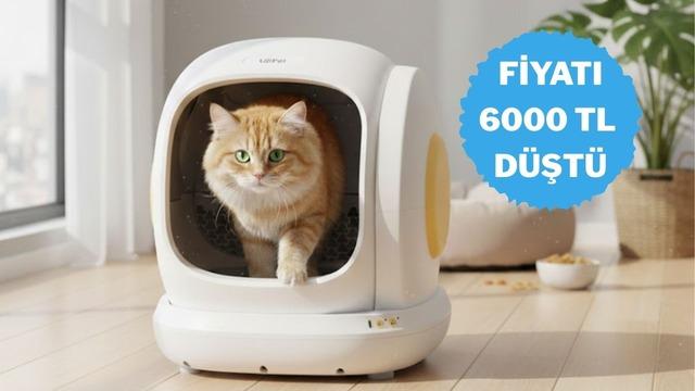 Sizin ve kedinizin konforunu artıran UBPET akıllı kedi tuvaletinde büyük indirim!