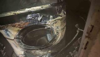 &Ccedil;amaşır makinesi evi k&uuml;le &ccedil;evirdi