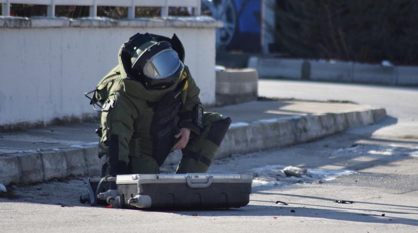 Karaman'da f&uuml;nye ile patlatılan valiz boş &ccedil;ıktı