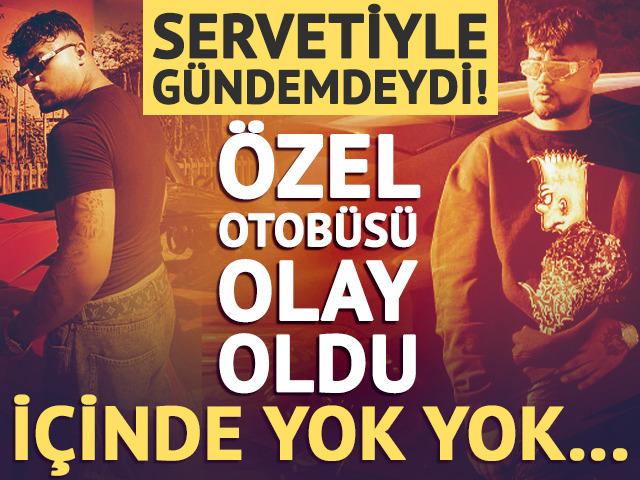 Servetiyle g&uuml;ndemdeydi! &Ouml;zel otob&uuml;s&uuml;yle olay oldu! İ&ccedil;inde yok yok
