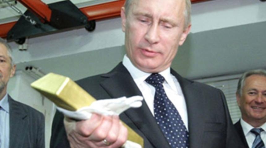 Altın Rus ekonomisini felaketten kurtardı