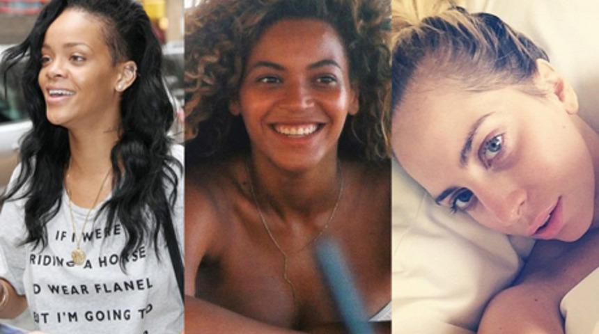 &Uuml;nl&uuml;lerin şaşırtan makyajsız halleri