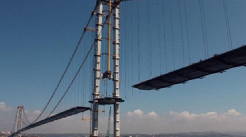İzmit Körfez Geçişi Projesi'nde son tabliye yarın