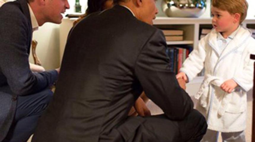 Prens George'un Obama'yı karşıladığı bornoz Denizli'den