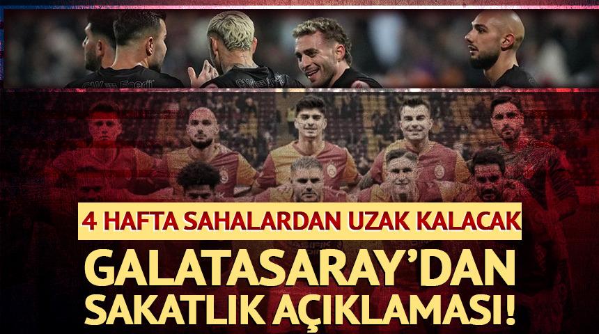 Galatasaray'a sakatlardan k&ouml;t&uuml; haber geldi! Yıldız isim 4 hafta yok