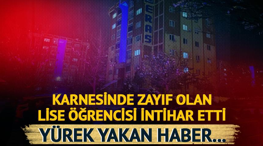 Y&uuml;rek yakan haber: Karnesinde zayıf olan &ouml;ğrenci intihar etti