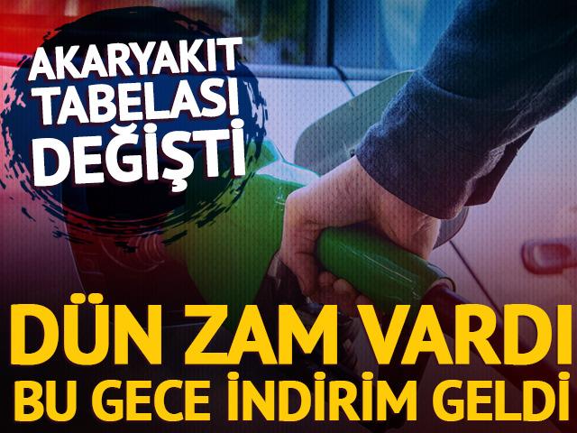Akaryakıta beklenen indirim geldi!