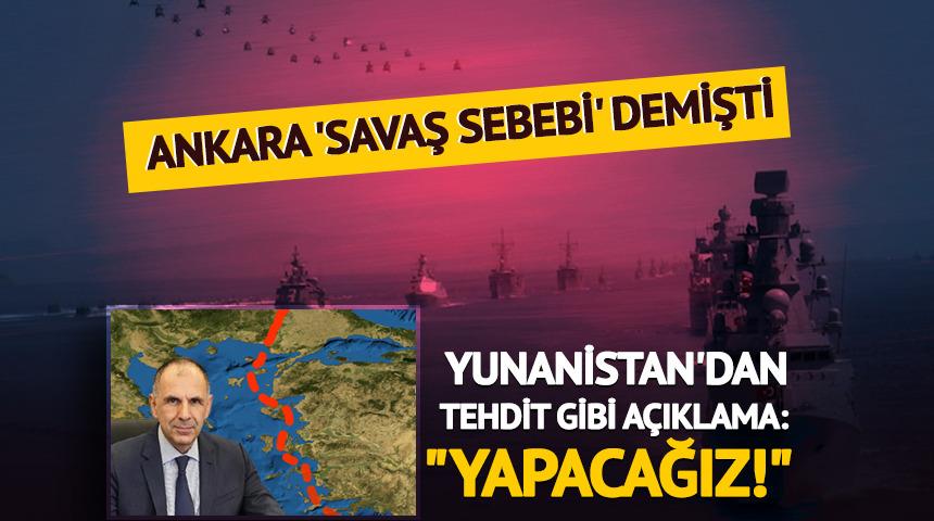 Yunanistan'dan T&uuml;rkiye'ye 12 mil tehdidi