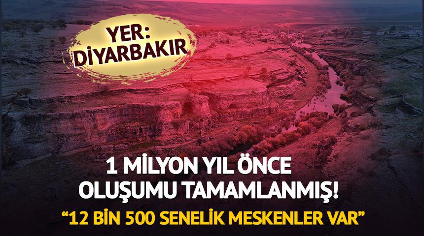 1 milyon yıl &ouml;nce oluşumu tamamlanmış! Dronla g&ouml;r&uuml;nt&uuml;lendi