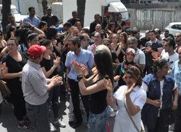 'Fitness salonu' çalışanlarından protesto