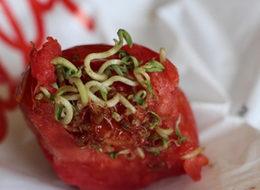 Domatesin içinden çıkan şaşkına çevirdi