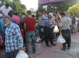 Pide kuyruğu değil, kar kuyruğu