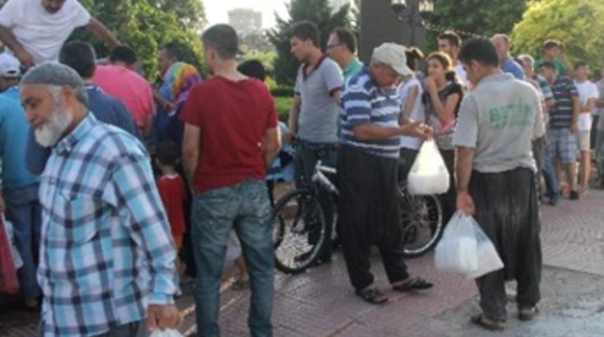 Pide kuyruğu değil, kar kuyruğu