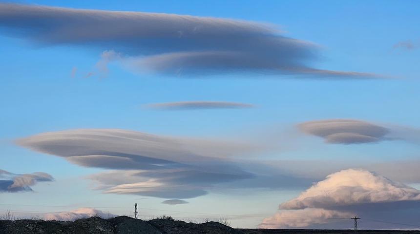 &Ccedil;ankırı semalarında mercek bulutu g&ouml;r&uuml;ld&uuml;! Sadece 20 dakika g&ouml;r&uuml;lebildi