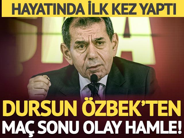 Galatasaray'da olağan&uuml;st&uuml; hal! Dursun &Ouml;zbek hayatında ilk kez soyunma odasına indi