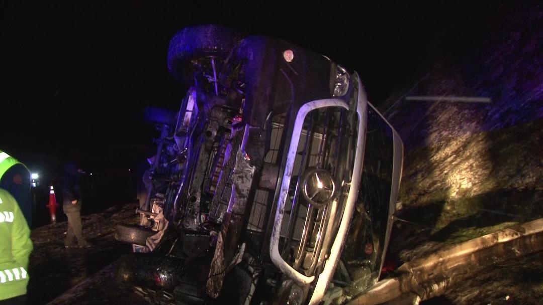 Kuzey Marmara Otoyolu nda can pazarı! &Ccedil;ok sayıda ekip sevk edildi 5