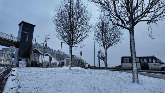 Beylikd&uuml;z&uuml; kar yağışı sonrası havadan g&ouml;r&uuml;nt&uuml;lendi 2