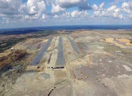 3. havalimanında ilk pist göründü