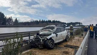 Kuzey Marmara Otoyolu'nda kaza: 2'si &ccedil;ocuk 7 yaralı