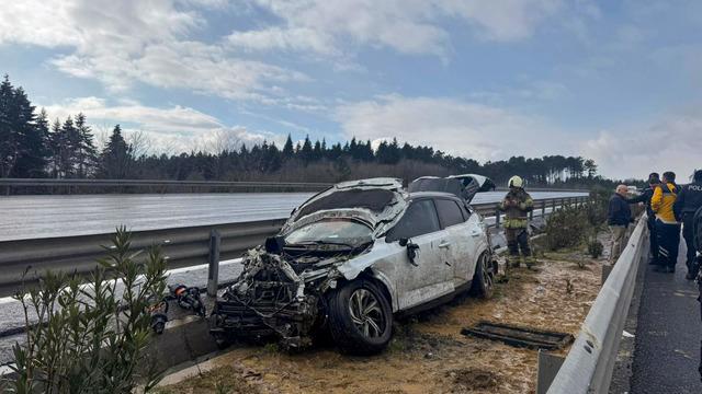 Kuzey Marmara Otoyolu'nda kaza: 2'si çocuk 7 yaralı