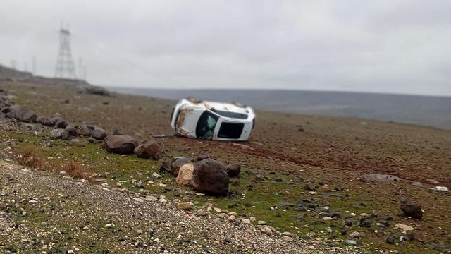 Gercüş’te araç takla attı, sürücü yara almadan kurtuldu