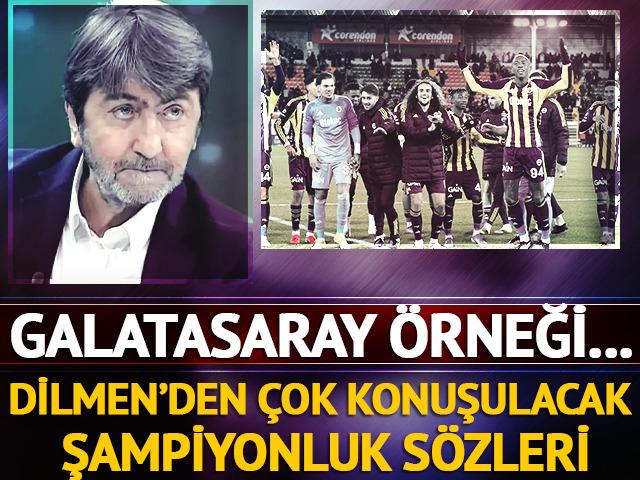 Fenerbah&ccedil;e'nin galibiyeti sonrası Rıdvan Dilmen'den şampiyonluk s&ouml;zleri!