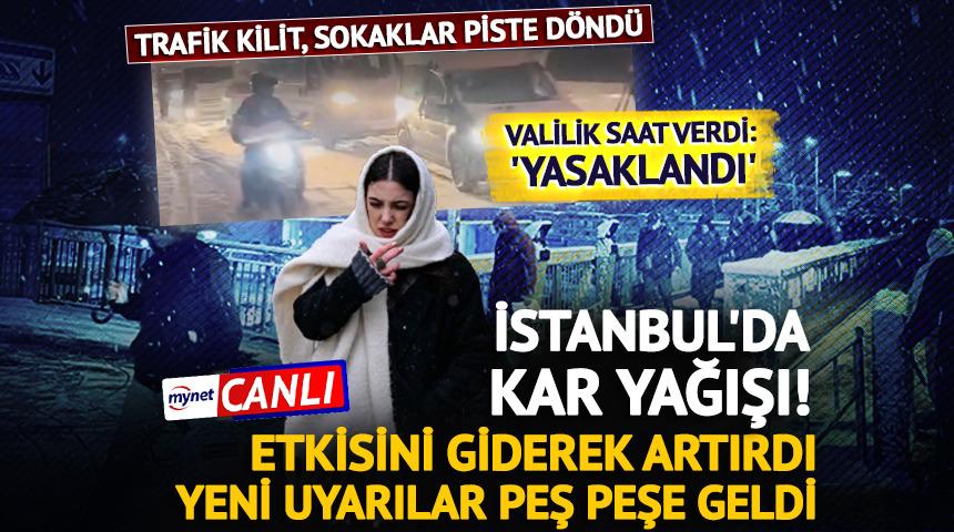 İstanbul'da kar yağışı! Gece mutluluk sabah trafik &ccedil;ilesi... 