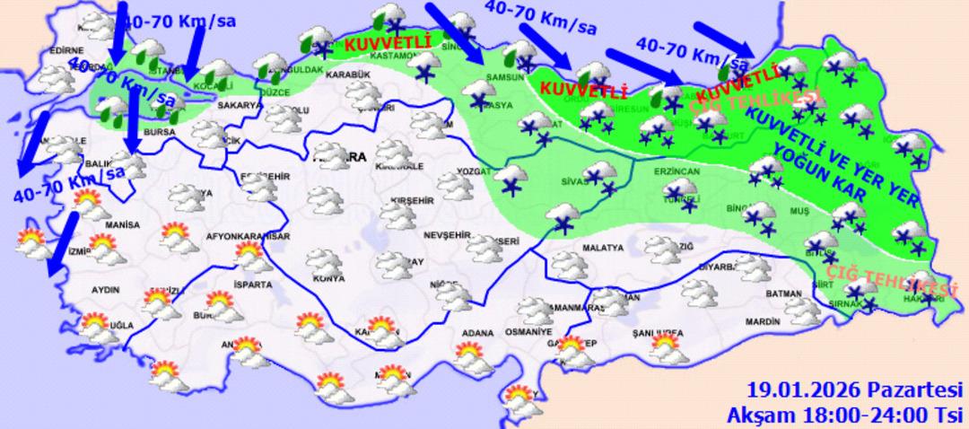 Meteoroloji den 9 ilde sarı kodlu kar alarmı! İl il uyardı: T&uuml;rkiye donacak! 4