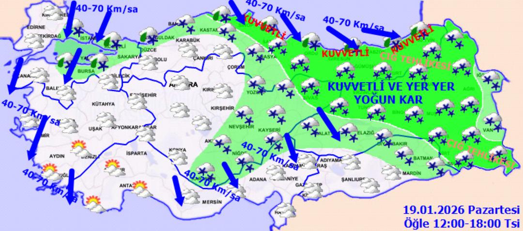 Meteoroloji den 9 ilde sarı kodlu kar alarmı! İl il uyardı: T&uuml;rkiye donacak! 2