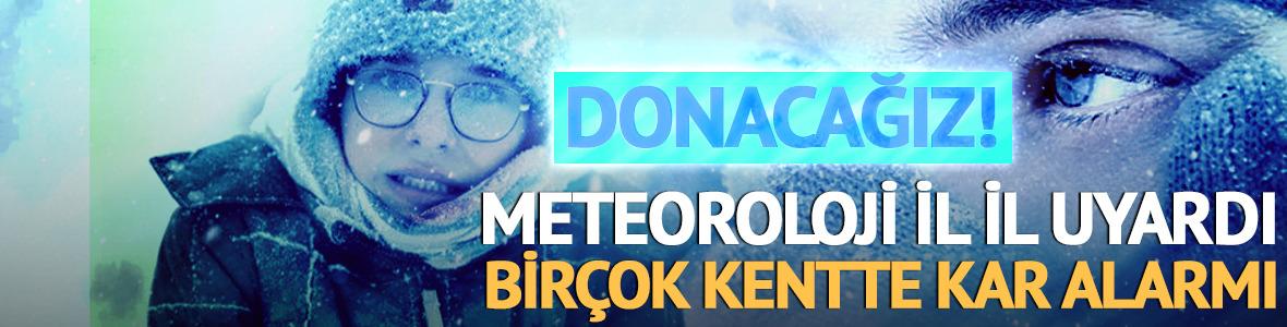Meteoroloji'den bir&ccedil;ok ilde sarı kodlu kar alarmı!