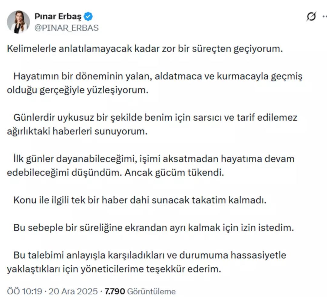 Pınar Erbaş ın Show TV deki işine son verildi!  Mehmet Akif Ersoy  iddiası: "&Ccedil;ok şaşkın ve kırgınım" 1
