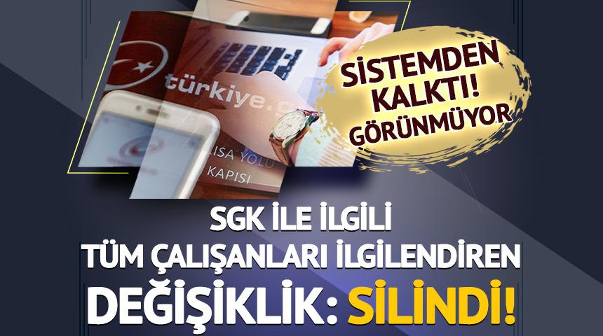 T&uuml;m &ccedil;alışanları ilgilendiren değişiklik: Silindi! SGK ile ilgili o kod kalktı