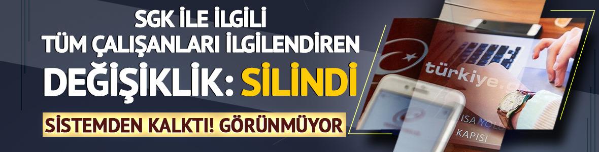 T&uuml;m &ccedil;alışanları ilgilendiren değişiklik: Silindi! SGK ile ilgili o kod kalktı