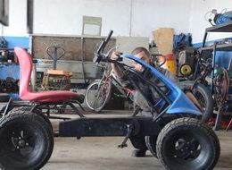 Avrupa'ya kızan Mustafa Şamiloğlu pedallı ATV üretti